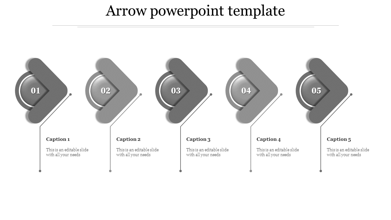 ppt Arrow template-gray-5